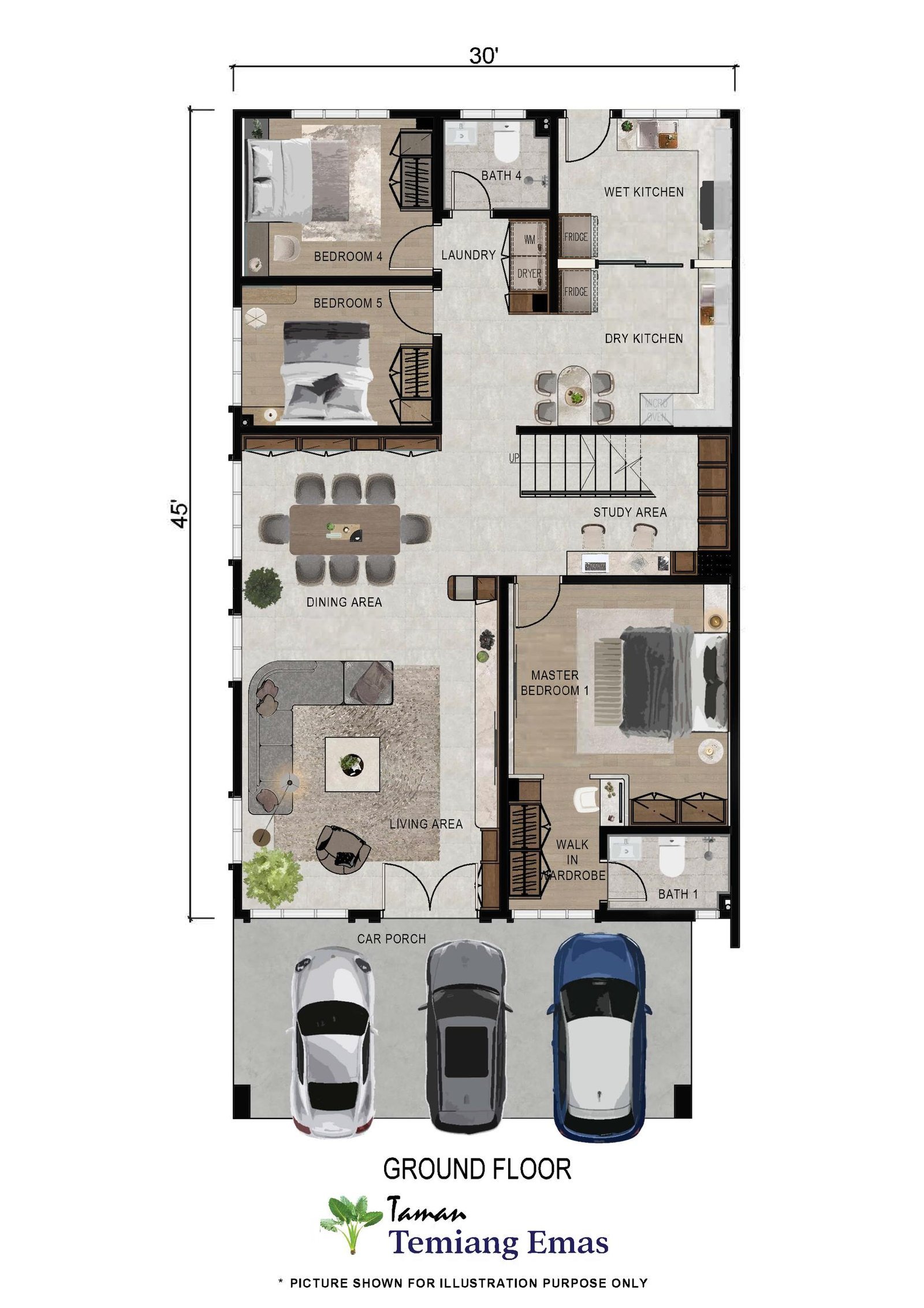 Taman Temiang Emas - Ground Floor